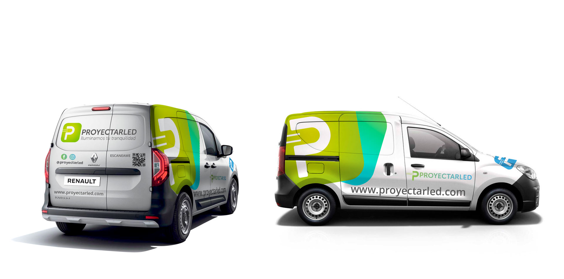 Branding para la camioneta de proyectarled