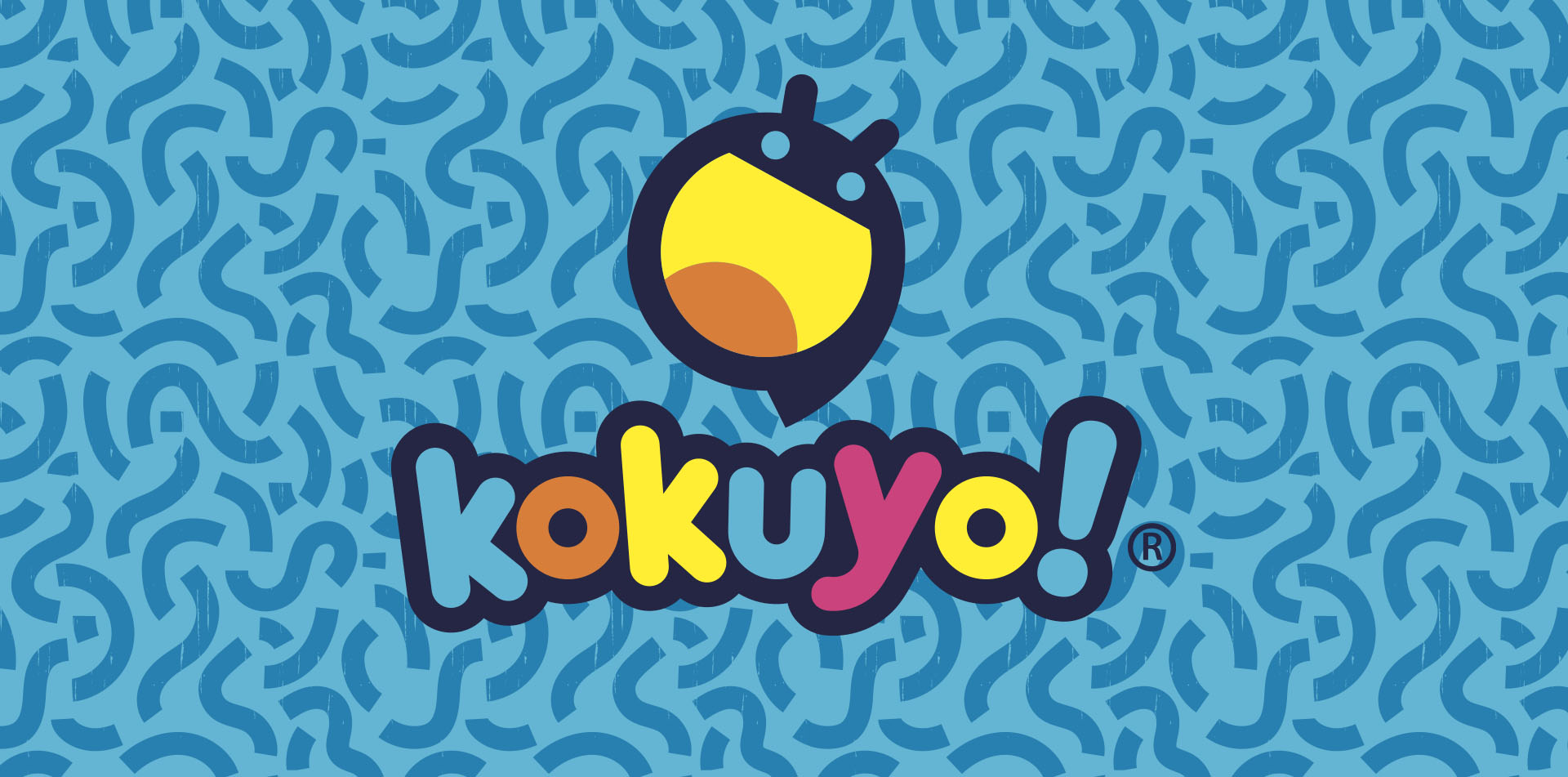 Logo de kokuyo fondo azul